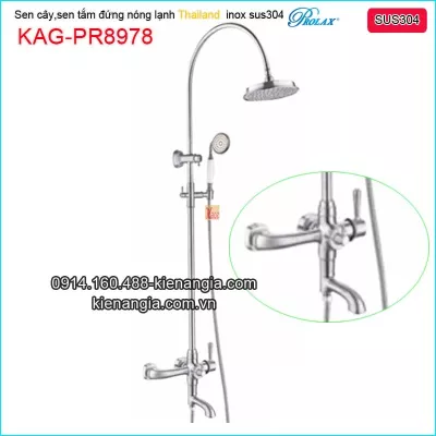 Sen tắm đứng nóng lạnh inox sus304 Thailand Prolax-KAG-PR8978