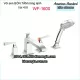Vòi sen bồn tắm ,vòi bồn tắm 4 lỗ American standard-WF-1600