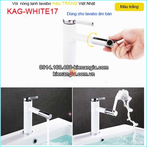 KAG-WHITE17-Voi-su-Lavabo-20cm-nong-lanh-TRANG-KAG-WHITE17-3