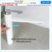 Vòi trắng thân xoay 360 độ cao 30cm KAG-white18