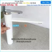 Vòi trắng thân xoay 360 độ cao 30cm KAG-white18