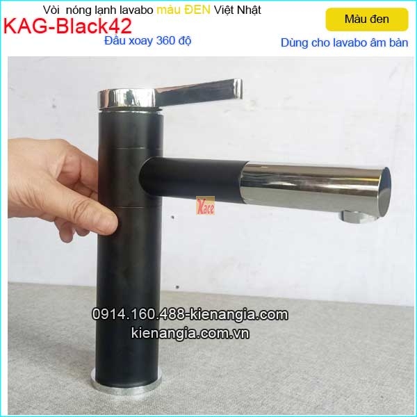 KAG-Black42-Voi-su-Lavabo-20cm-nong-lanh-Den-KAG-Black42-2