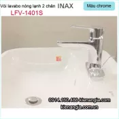Vòi 2 chân,vòi lavabo 3 lổ Inax-LFV-1401S