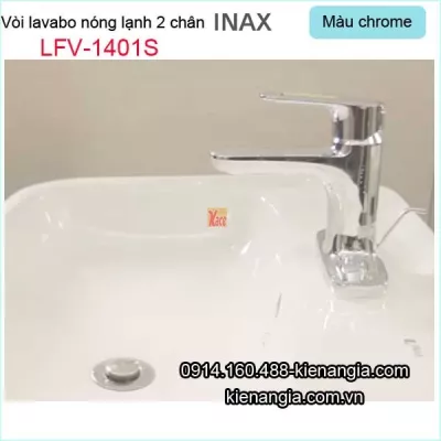 Vòi 2 chân,vòi lavabo 3 lổ Inax-LFV-1401S