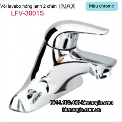 Vòi 2 chân,vòi lavabo 3 lổ Inax-LFV-3001S