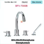 Vòi sen bồn tắm,vòi 5 lổ Inax-BFV-7000B