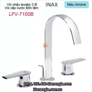 Vòi 3 lổ,vòi chậu lavabo,vòi bồn tắm Inax-LFV-7100B