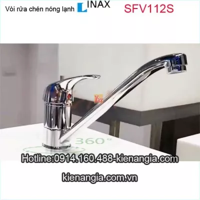 Vòi rửa chén nóng lạnh tay gật gù Inax-SFV-112S