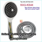 Bộ tay sen màu chrome bát to KAG-KS44