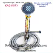 Bộ tay sen màu chrome 3 chế độ massage KAG-KS73