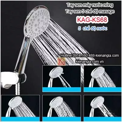 Tay sen cao cấp 5 chế độ Massge máy nước nóng KAG-KS68
