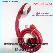 Tay sen nhựa giá rẻ màu đỏ KAG-KS13D