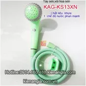 Tay sen nhựa giá rẻ màu xanh ngọc KAG-KS13XN