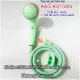 Tay sen nhựa giá rẻ màu xanh ngọc KAG-KS13XN