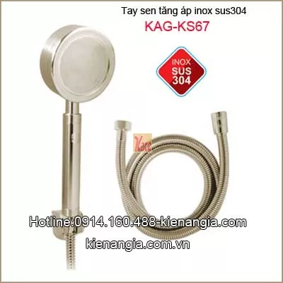 Vòi sen tăng áp inox sus304 KAG-KS67