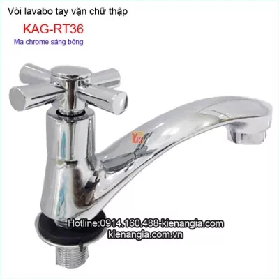 Vòi lavabo tay vặn chữ thập KAG-RT36