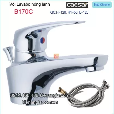 Vòi gật gù nóng lạnh lavabo Caesar-B170C