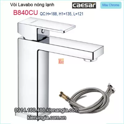 Vòi chậu lavabo âm bàn  nóng lạnh Caesar-B840CU