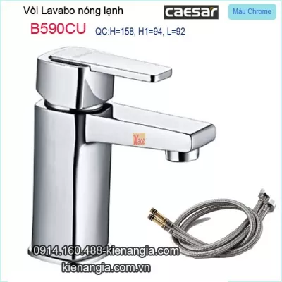Vòi chậu lavabo nóng lạnh tay gật gù Caesar-B590CU