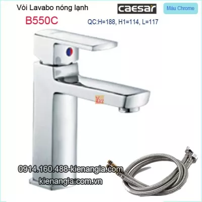 Vòi chậu lavabo nóng lạnh tay gật gù Caesar-B550C