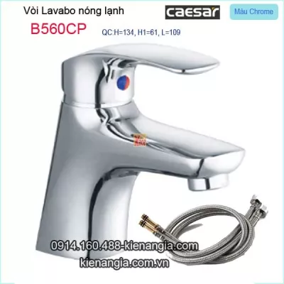 Vòi chậu lavabo nóng lạnh tay gật gù Caesar-B560CP