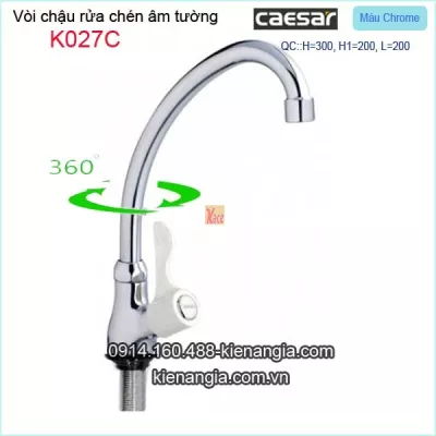 Vòi chậu rửa chén,vòi bếp lạnh gắn chậu Caesar-K027C