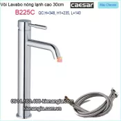 Vòi ống trúc cao 30cm lavabo đặt bàn nóng lạnh Caesar-BT225C