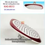 Bát sen phun mưa tròn,đầu sen phun mưa vuông  đỏ trắng KAG-BS13