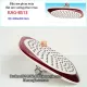 Bát sen phun mưa tròn,đầu sen phun mưa vuông  đỏ trắng KAG-BS13