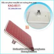 Bát sen phun mưa tròn,đầu sen phun mưa vuông nàu đỏ KAG-BS11