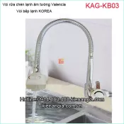 Vòi rửa chén lạnh,vòi bếp lò xo 2 chế độ âm tường KAG-KB03