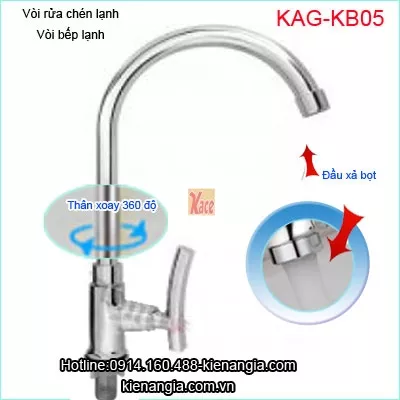 Vòi rửa chén lạnh,vòi bếp KAG-KB05