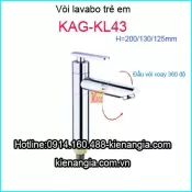 Vòi rửa tay trẻ em,vòi lavabo trường mầm non KAG-KL43
