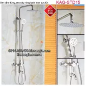 Sen tắm đứng,sen cây nóng lạnh inox sus304 KAG-STD15