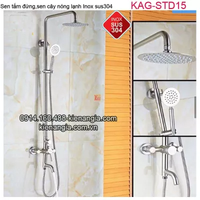 Sen tắm đứng,sen cây nóng lạnh inox sus304 KAG-STD15