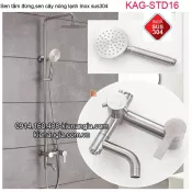 Sen tắm đứng,sen cây nóng lạnh inox sus304 KAG-STD16
