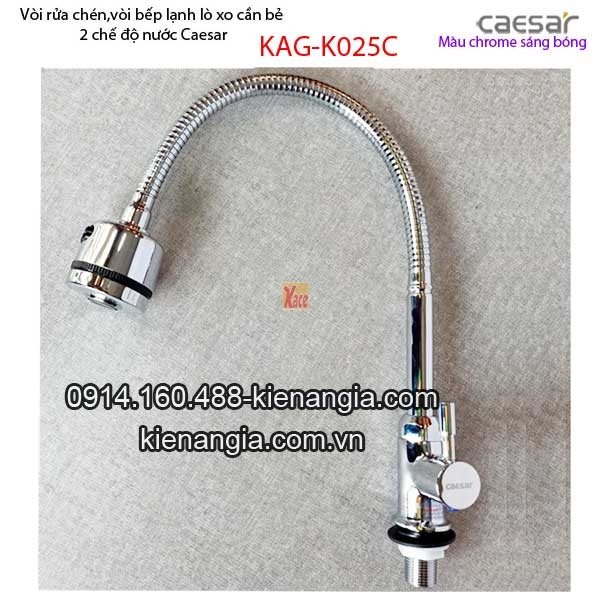 Caesar-KAG-K025C-Voi-rua-chen-lanh-Lo-xo-can-be-2-che-do-nuoc-Caesar-KAG-K025C