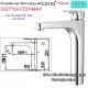 Vòi thân cao 30cm lavabo đặt bàn nóng lạnh Thailand COTTO-CT2144AY