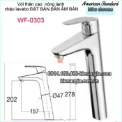 Vòi nóng lạnh thân cao chậu ĐẶT BÀN American-standard-WF-0303