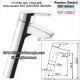 Vòi nóng lạnh thân cao chậu ĐẶT BÀN American-standard-WF-3902