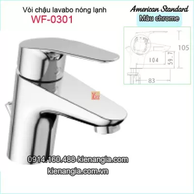 Vòi chậu lavabo nóng lạnh American-standard WF-0301