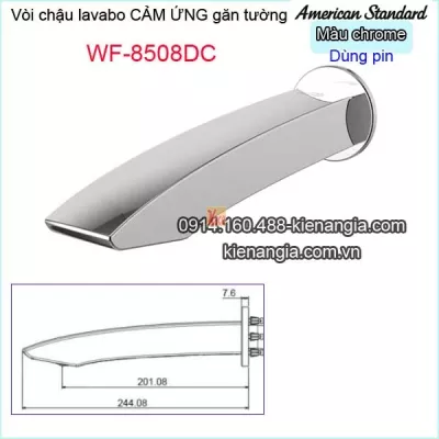 Vòi lavabo cảm ứng dùng pin gắn tường American Standard-WF-8508DC