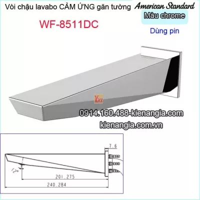 Vòi  lavabo cảm ứng dùng pin gắn tường American Standard-WF-8511DC