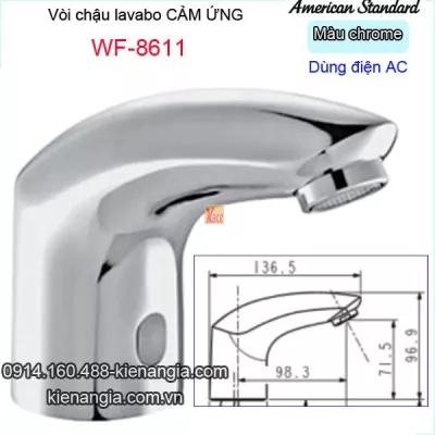 Vòi  lavabo cảm ứng dùng điện American-Standard-WF-8611