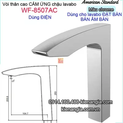 Vòi thân cao cảm ứng dùng điện American-Standard-WF-8507AC