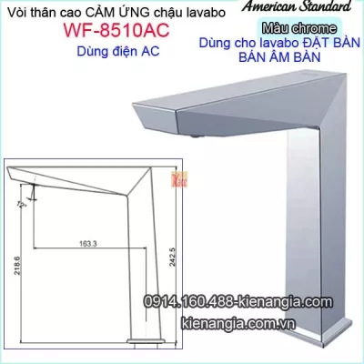 Vòi thân cao cảm ứng dùng điện American-Standard-WF-8510AC