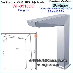 Vòi thân cao cảm ứng dùng pin Vòi thân cao cảm ứng dùng pin American-Standard-WF-8510DC