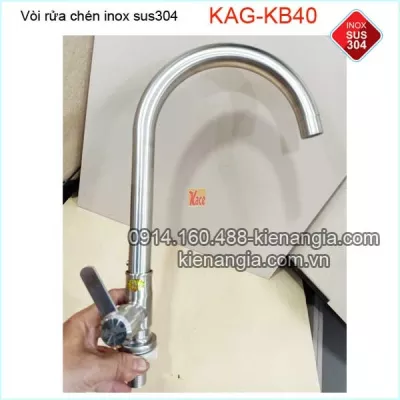 Vòi rửa chén lạnh inox sus304 KAG-KB40