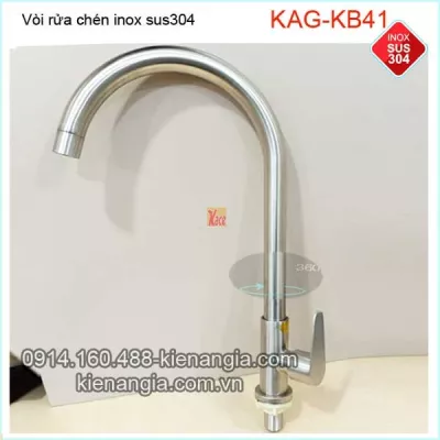 Vòi rửa chén lạnh inox sus304 KAG-KB41