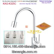 Vòi bếp 3 chế độ Caesar chính hãng nóng lạnh KAG-K325C